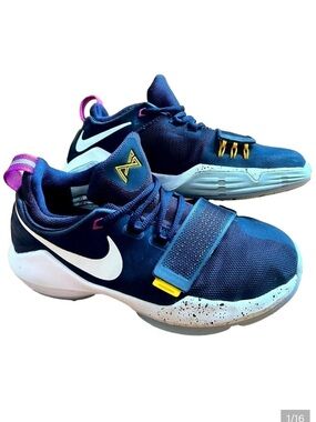 Nike PG 1 Paul George The Bait Basketball Sneakers, Youth Big Boy’s Size 4